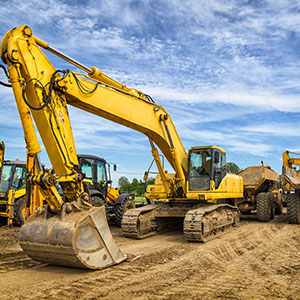 Road construction machinery 